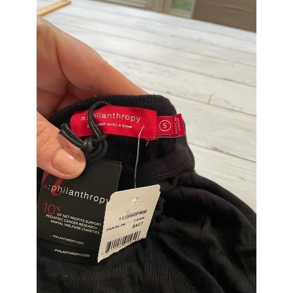 N:PHILANTHROPY MARLIN CUT OUT RUCHED TANK TOP S punkcore that girl witchy boho - Picture 8 of 10